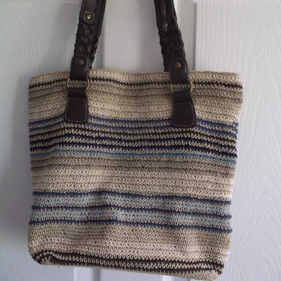 Lot of 3 different Crochet WOVEN Knit MACRAME Purse / Shoulder Bag ~ Summer Bags - Picture 13 of 16